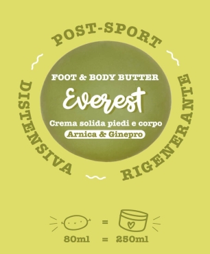 Crema sólida para pies y cuerpo EVEREST