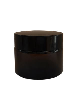 Tarro de vidrio oscuro