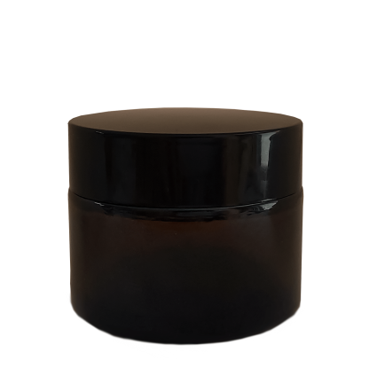 Tarro de vidrio oscuro