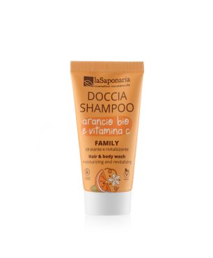 Travel-size Gel de Ducha y Champú Family - Naranja Bio y Vitamina C