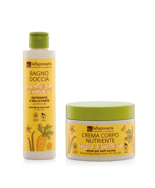 Kit corporal pieles secas – Gel de Ducha Aterciopelado + Crema Corporal Nutritiva