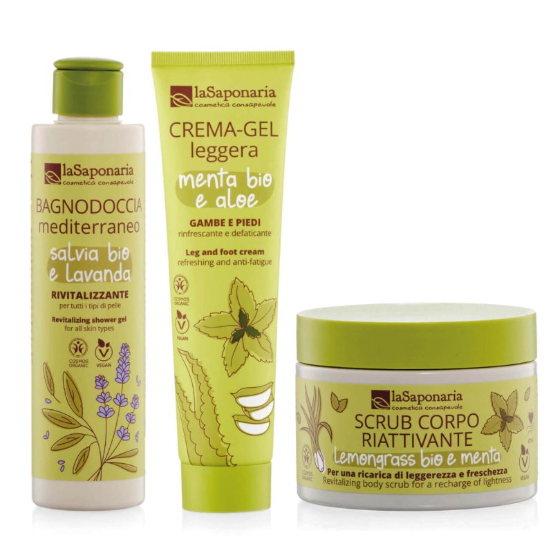 Kit Corporal Fresco – Gel de Ducha + Exfoliante Corporal + Crema Ligera