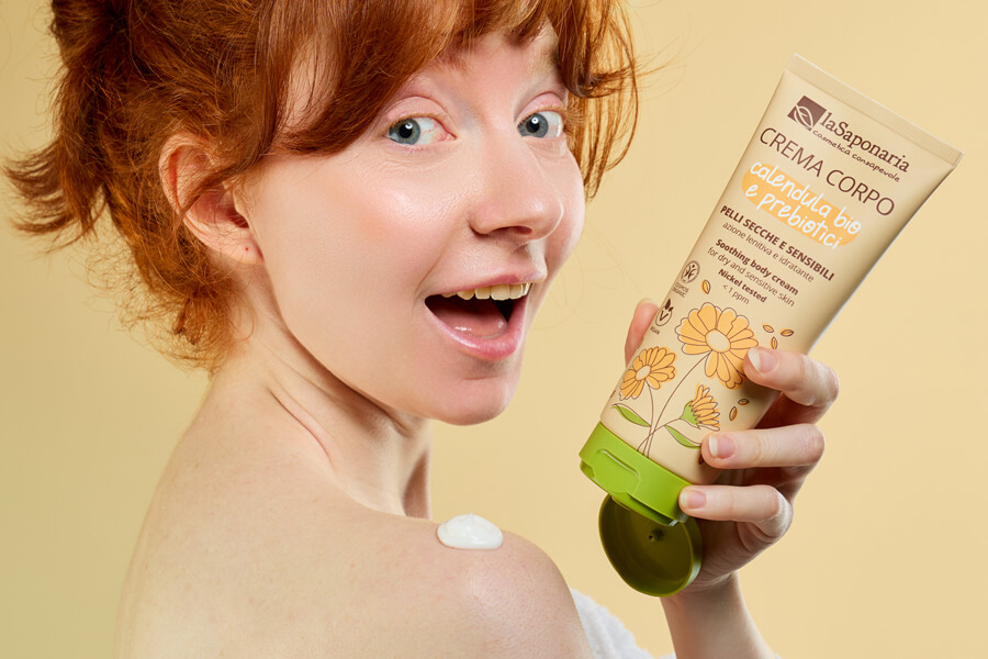 Crema Corpo Biologica Pelli Secche Sensibili Calendula Bio Prebiotici Ambinetata Ragazza
